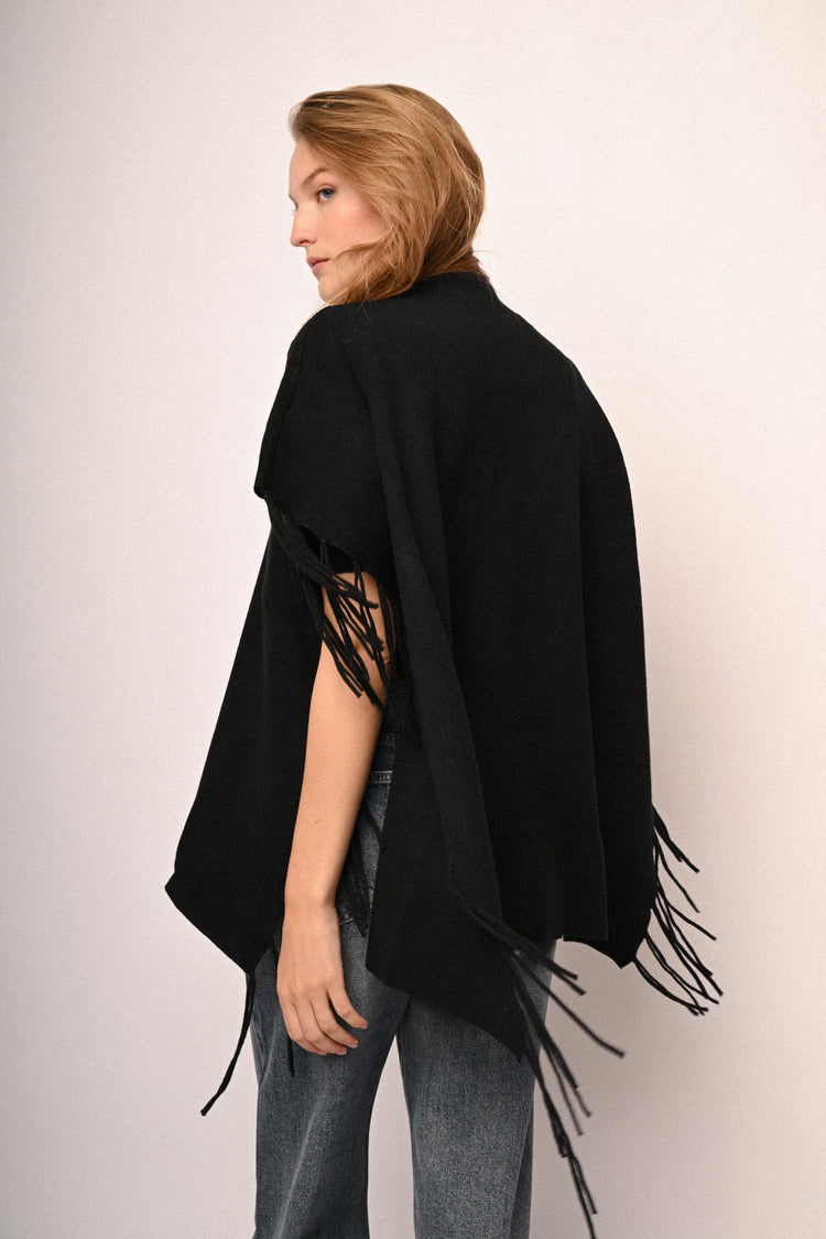 Fringed poncho