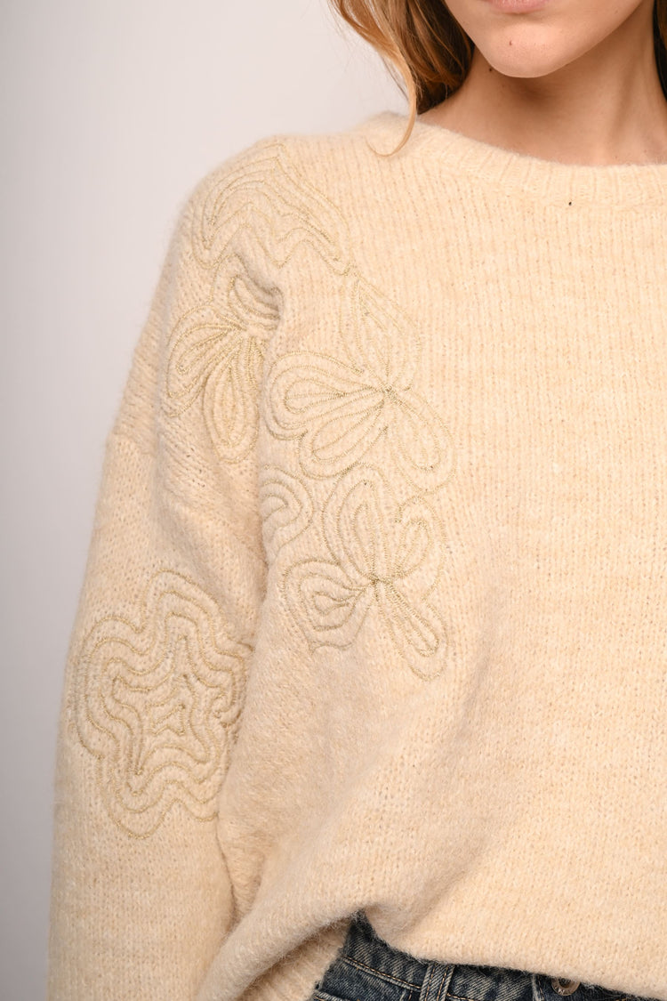 Embroidered sweater