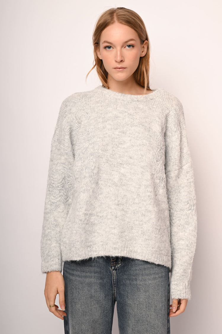 Embroidered sweater