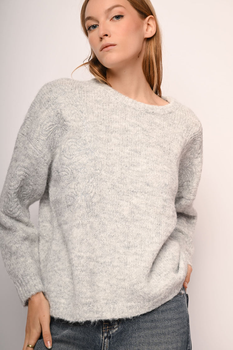 Embroidered sweater