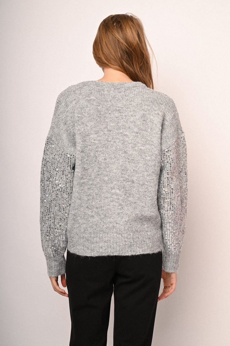 Sequin-embellished sweater