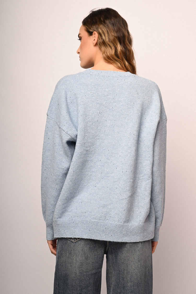 Maglia con bottoni cuori manica