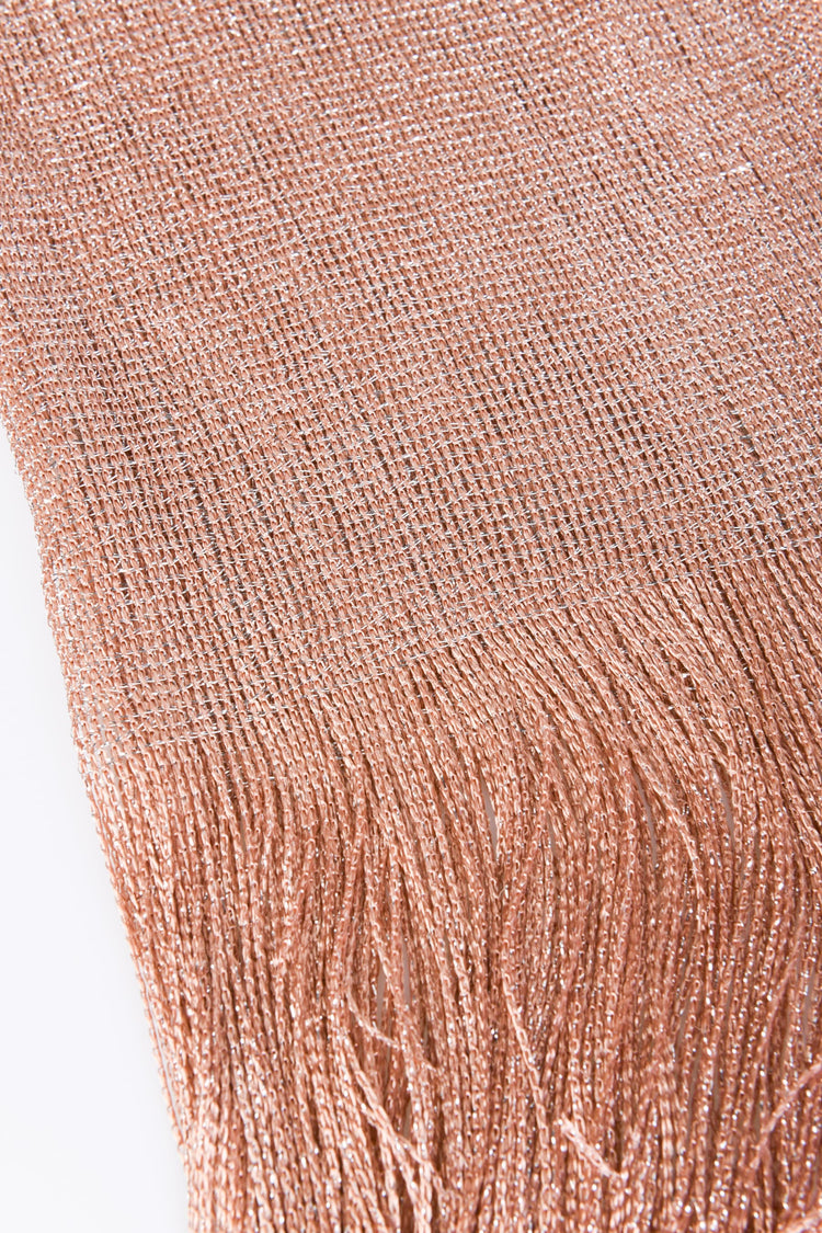 Lurex knit scarf
