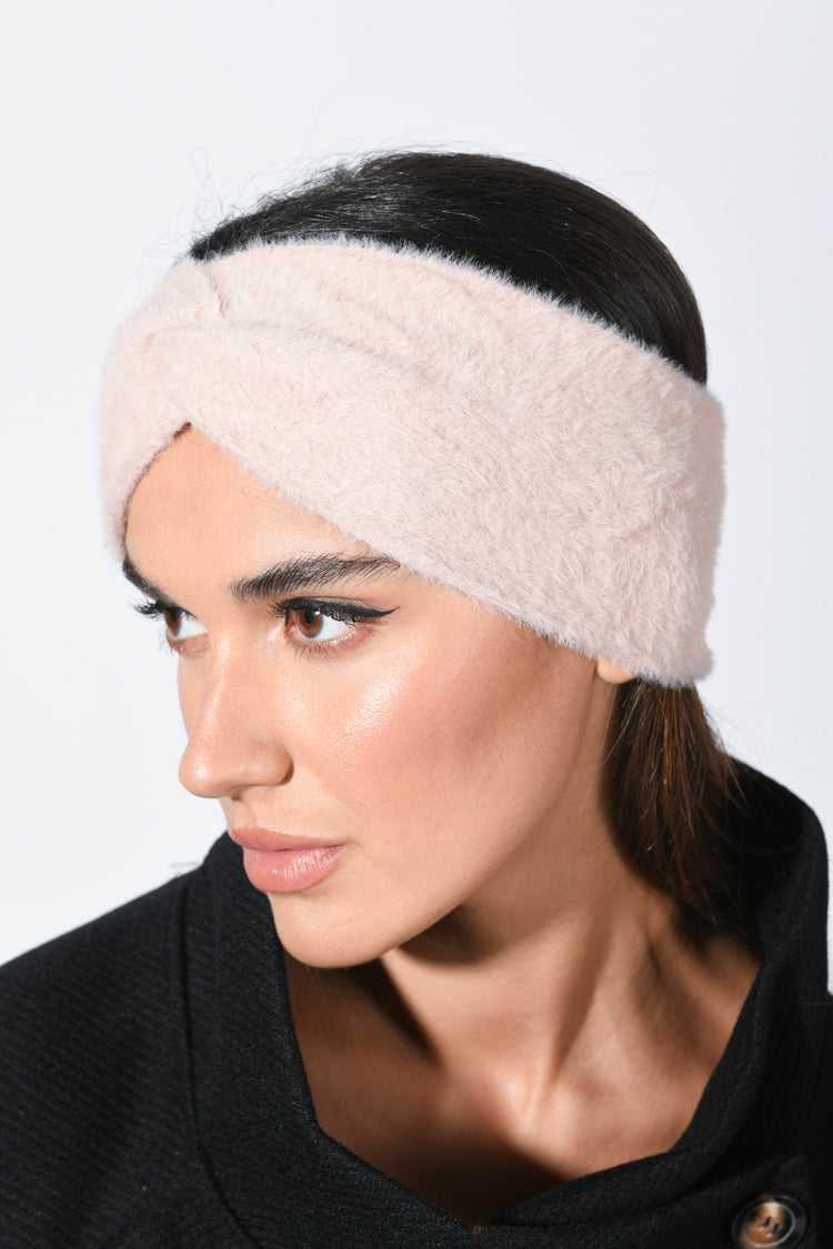 Fluffy fabric headband