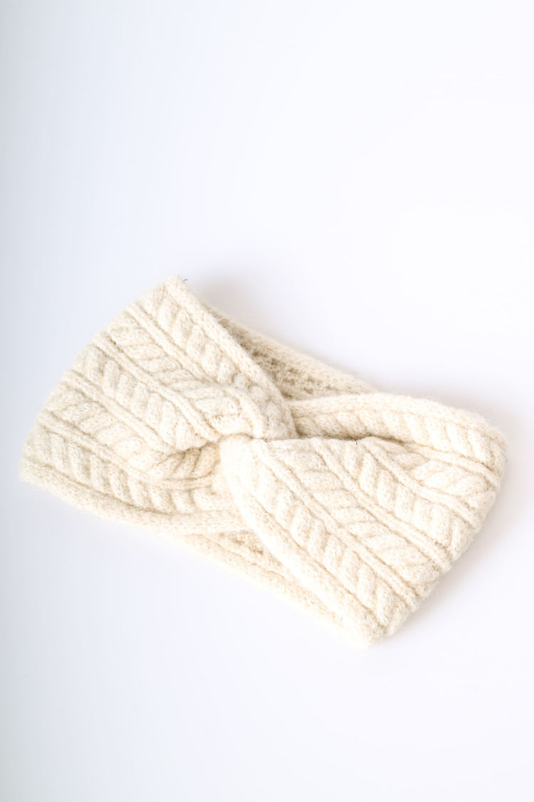 Cable-knit headband