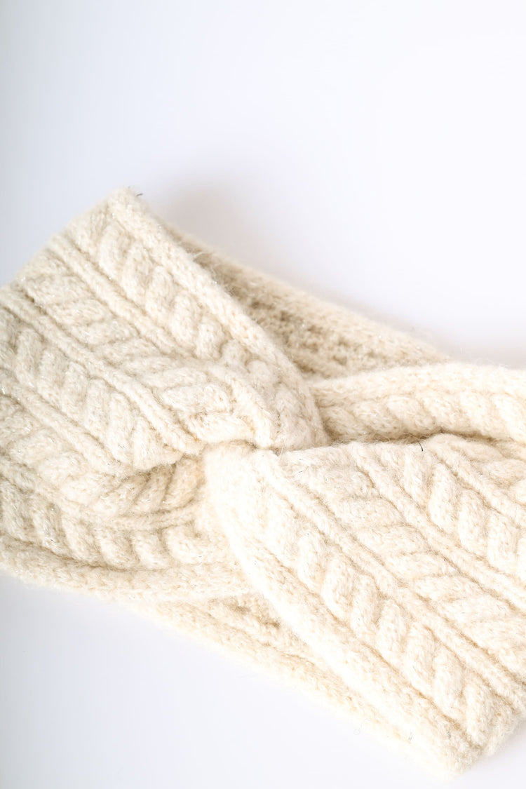 Cable-knit headband