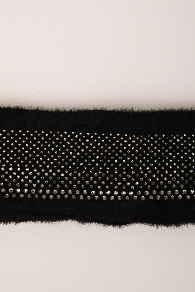 Rhinestone knit headband