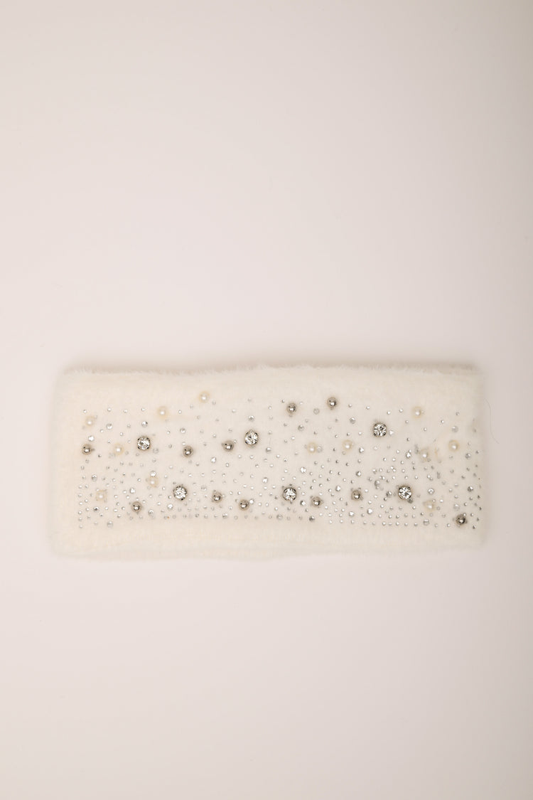Rhinestone & bead headband