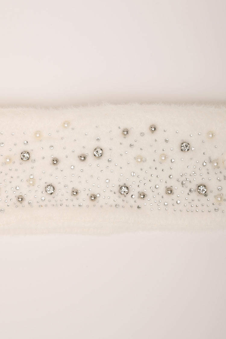 Rhinestone & bead headband
