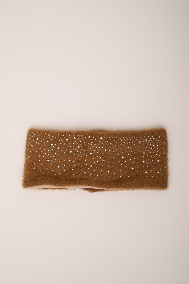 Rhinestone-embellished headband