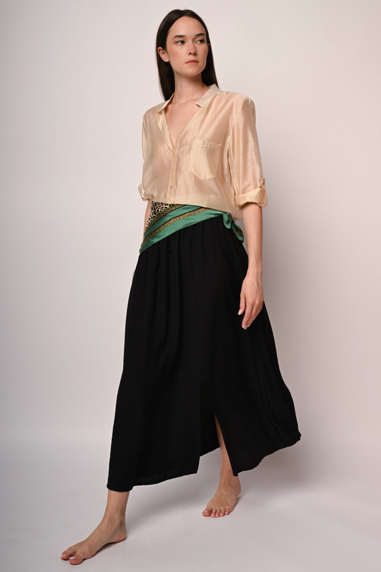 Split maxi skirt