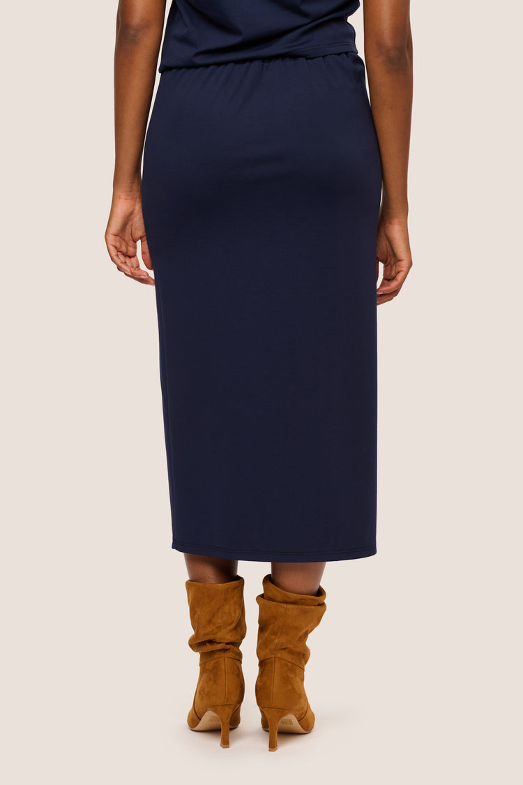 Split midi skirt