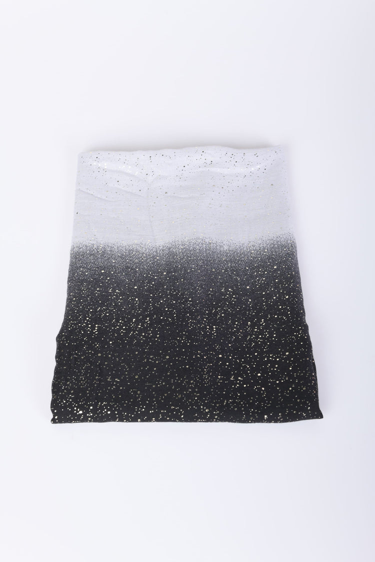 Glitter gradient scarf
