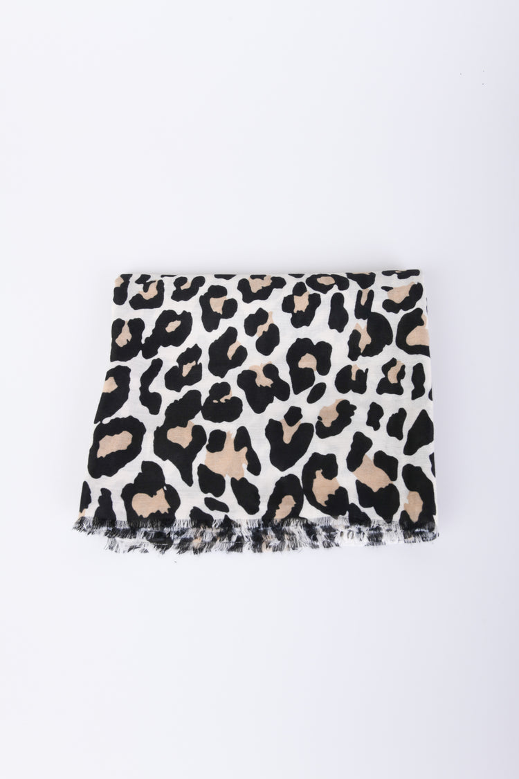 Leopard print scarf