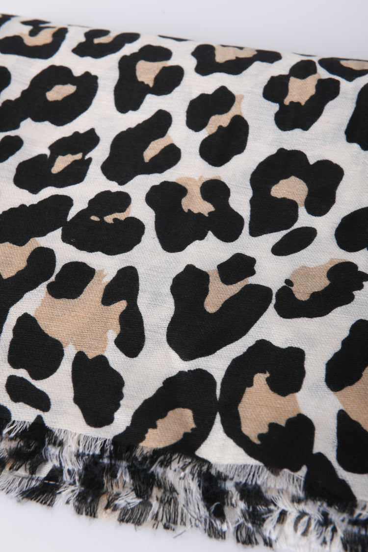 Leopard print scarf