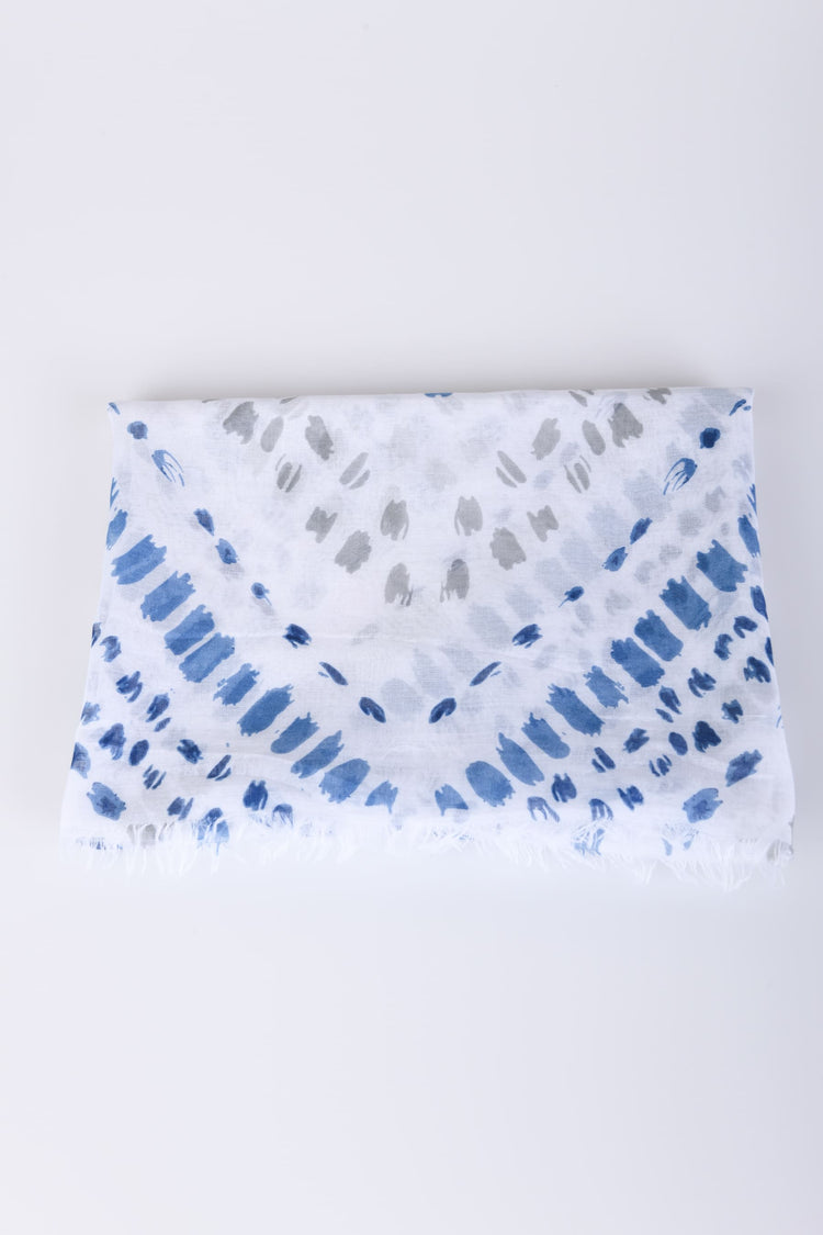 Abstract print scarf