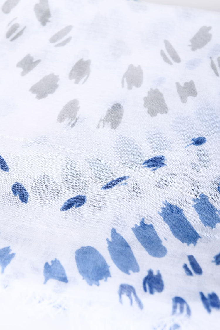 Abstract print scarf