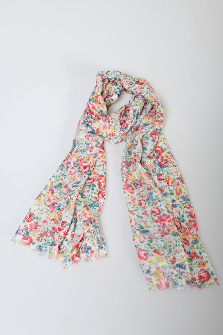 Carnations print scarf