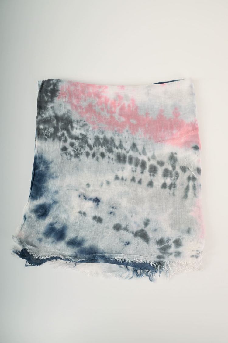 Tye-dye print scarf