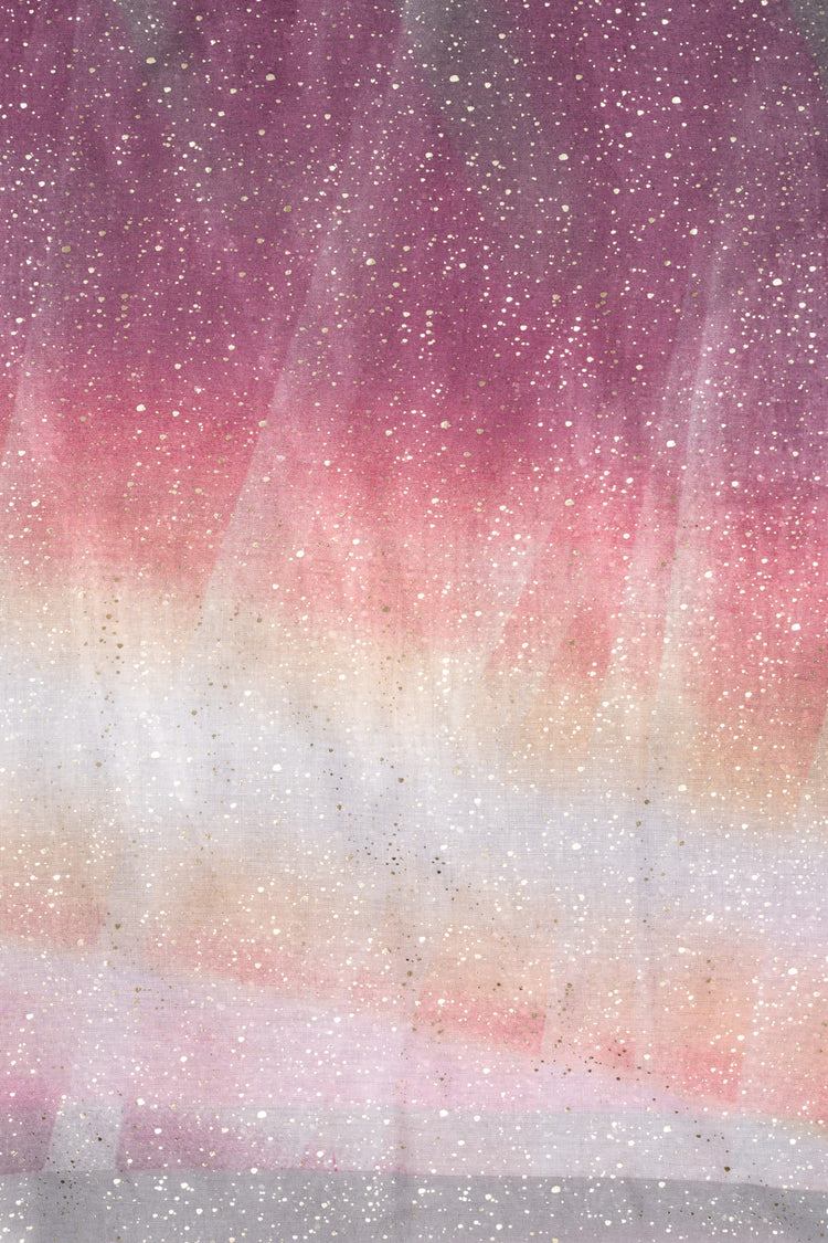 Multicolor gradient print scarf