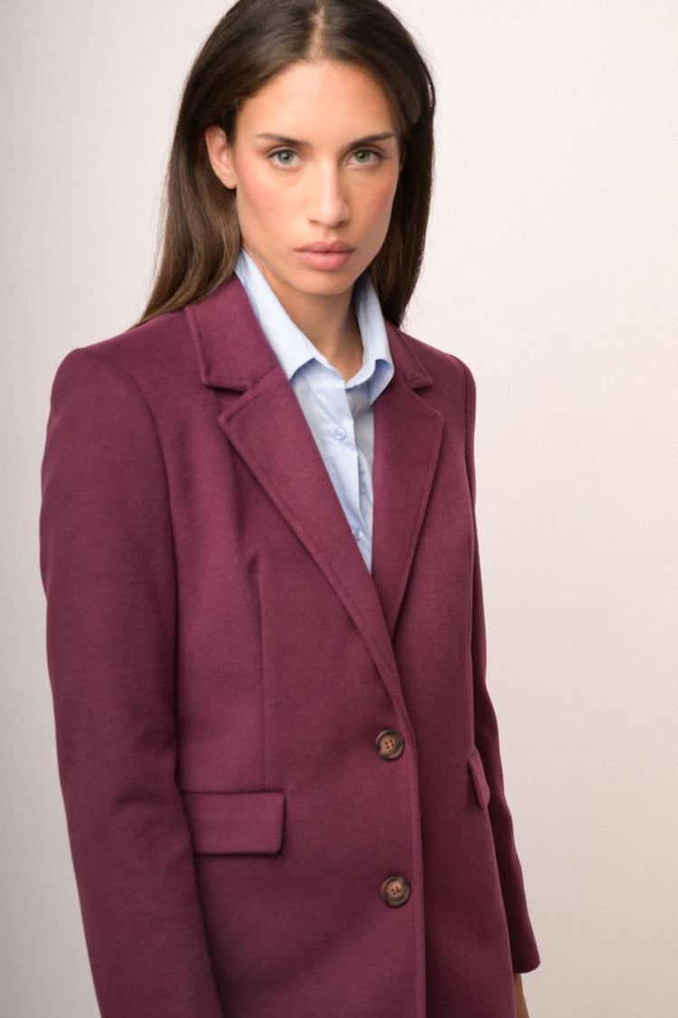 Cappotto lungo un bottone