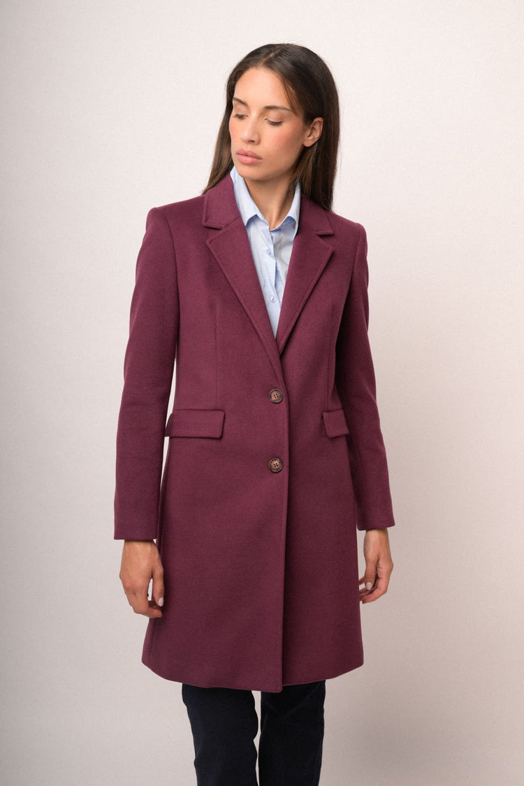 Cappotto lungo un bottone