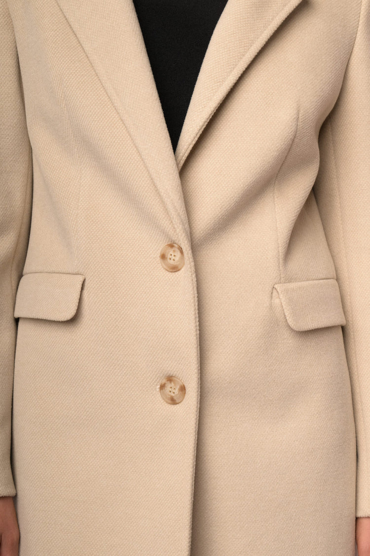 Cappotto lungo un bottone