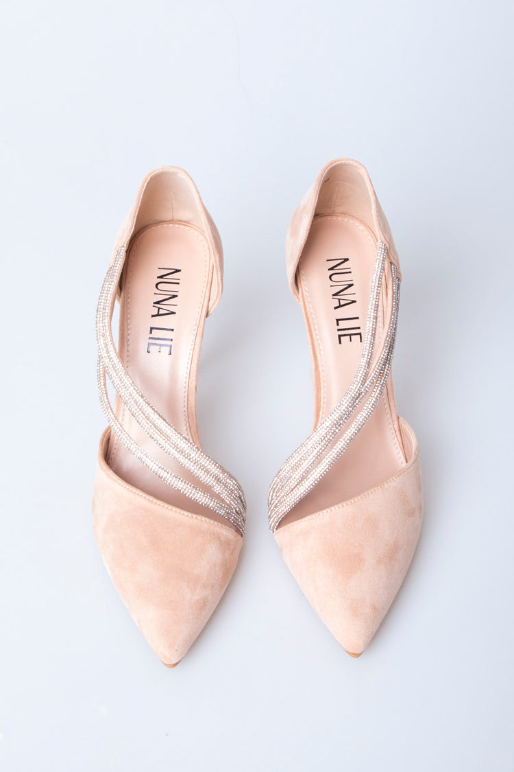 Rhinestones straps pumps
