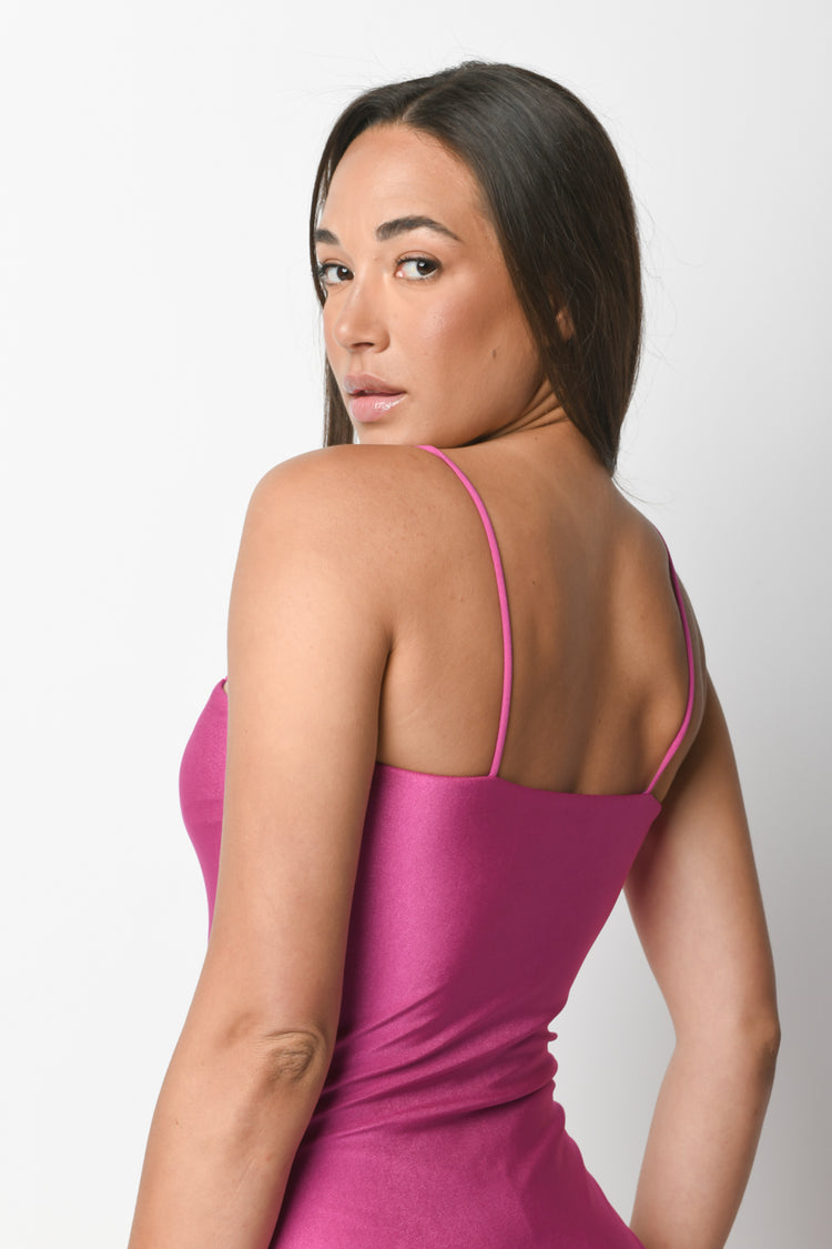 Satin swimsuit