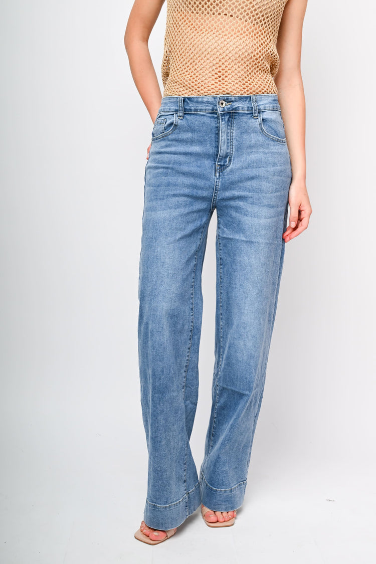 Wide leg jeans