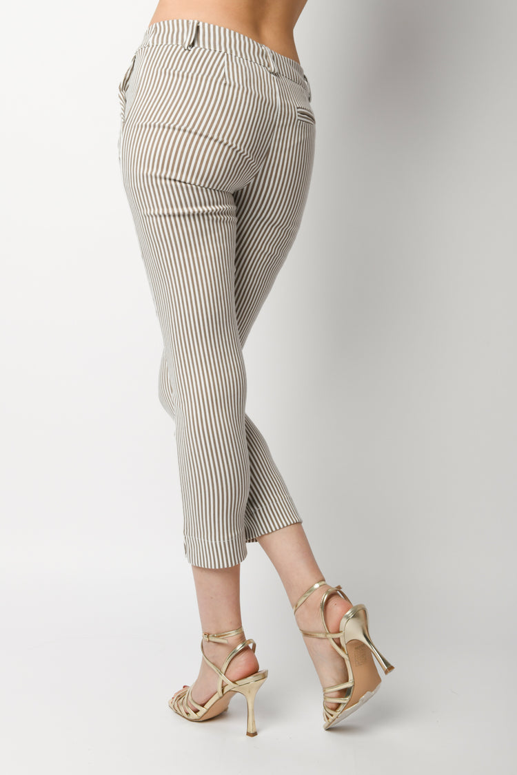 Pinstriped skinny trousers