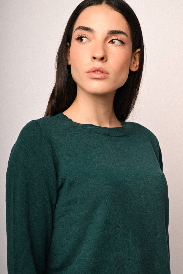 Crew neck basic sweater