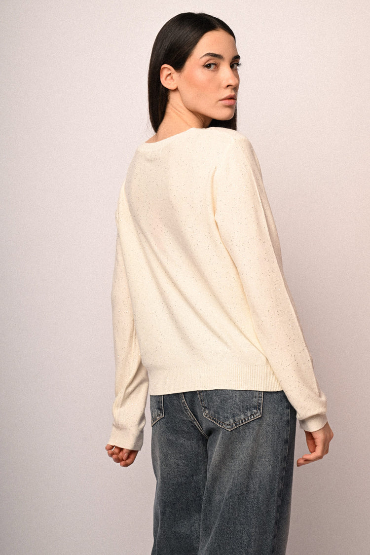 All-over mini sequins sweater