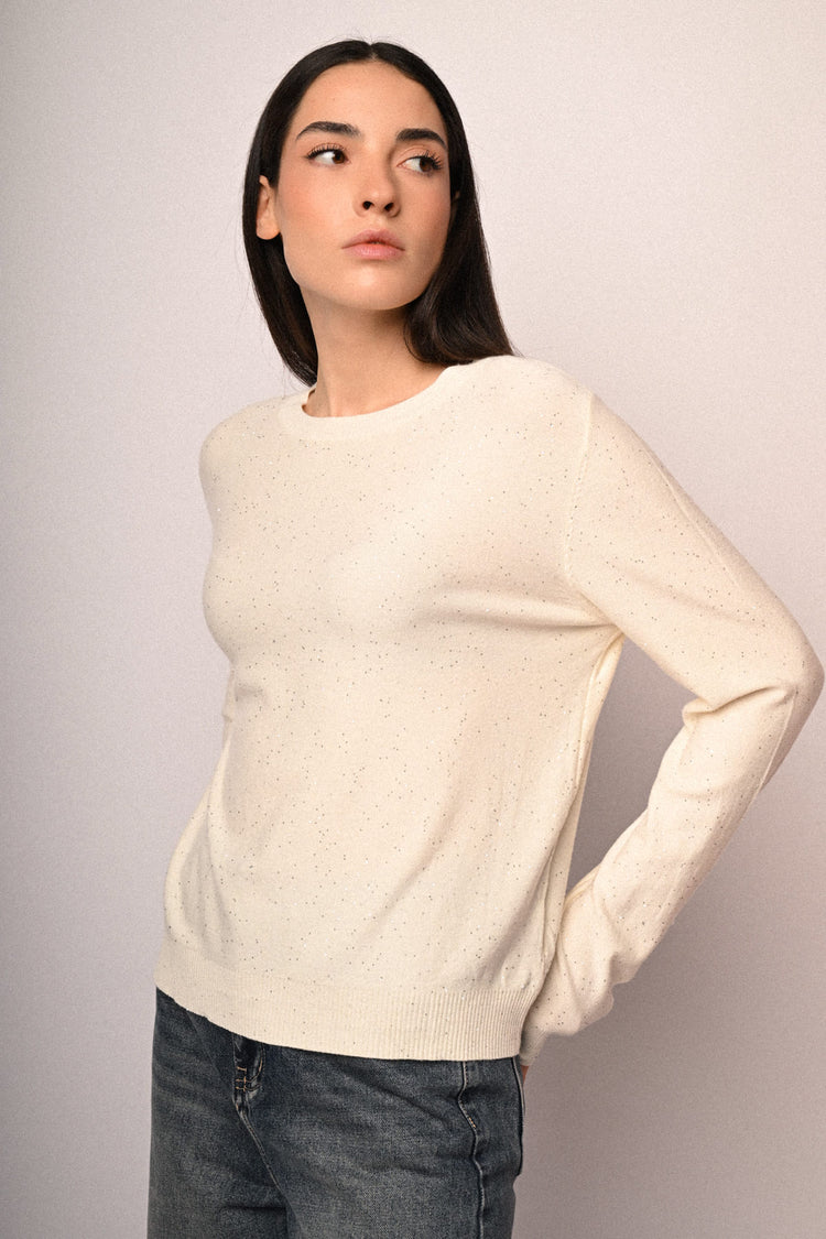 All-over mini sequins sweater