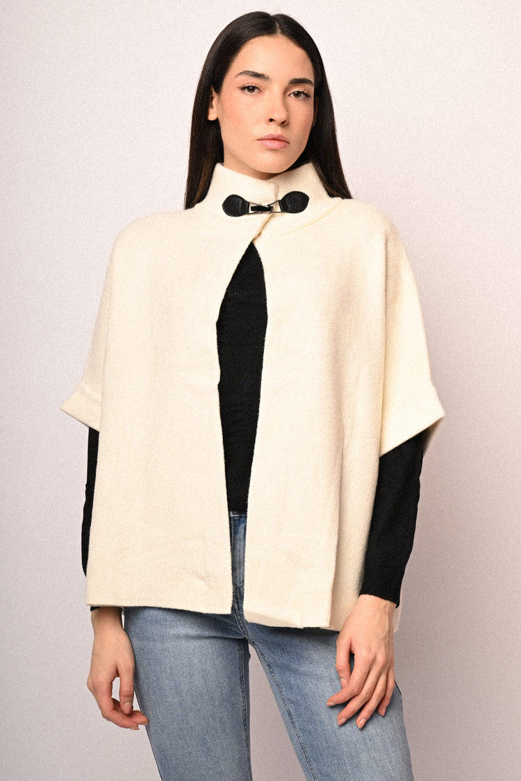 Frog high-collar cape