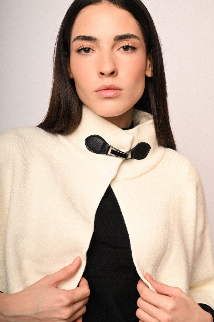 Frog high-collar cape