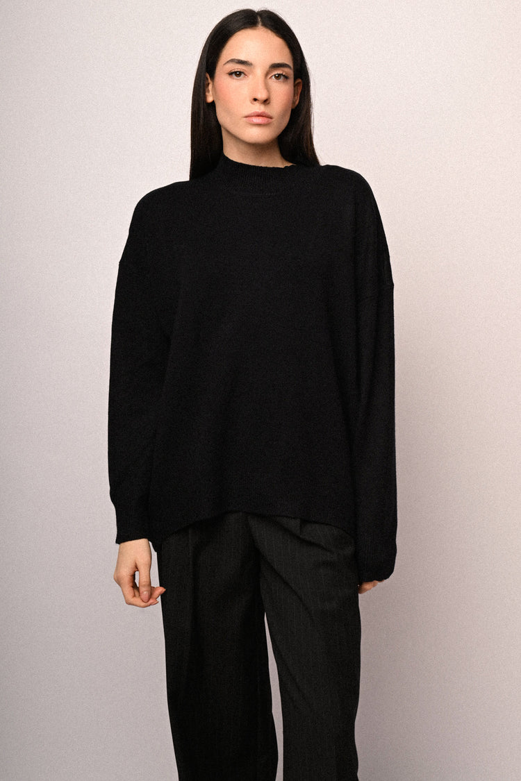 Oversized mock sweater