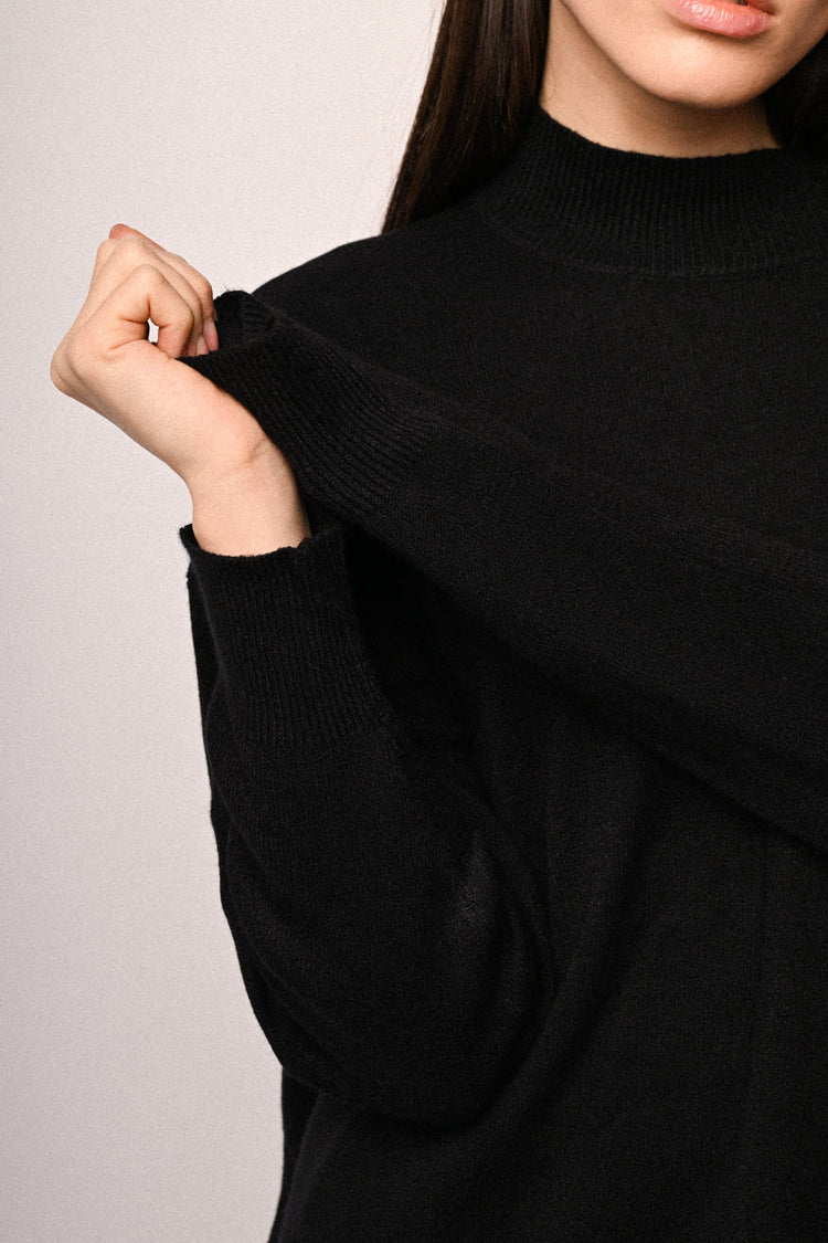 Oversized mock sweater