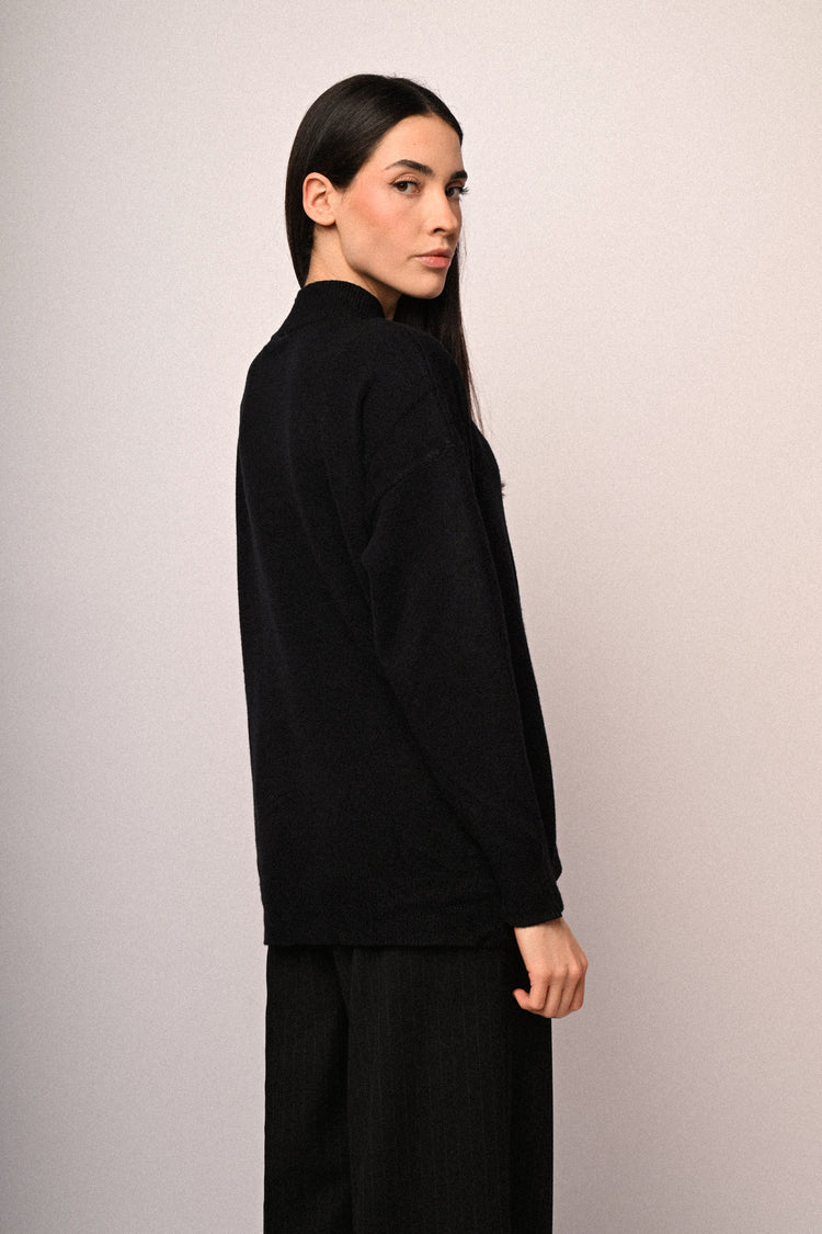 Oversized mock sweater