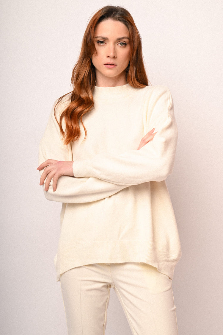 Oversized mock sweater
