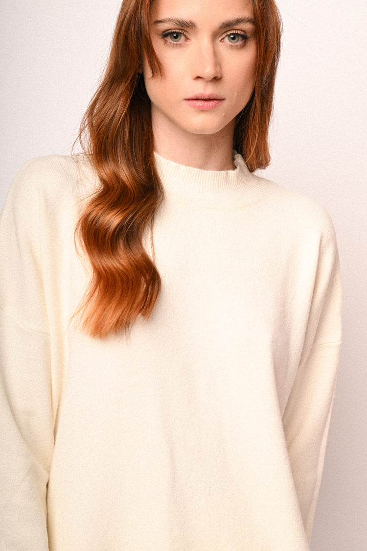 Oversized mock sweater