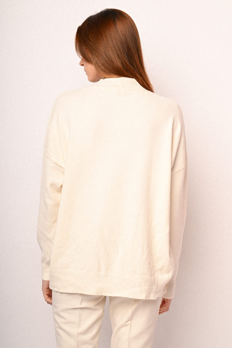 Oversized mock sweater