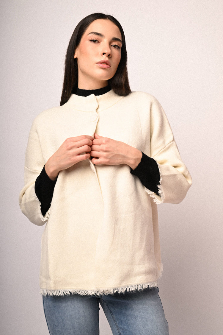 Mandari collar cardigan