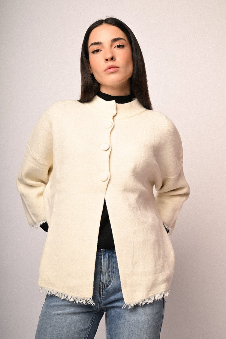 Mandari collar cardigan