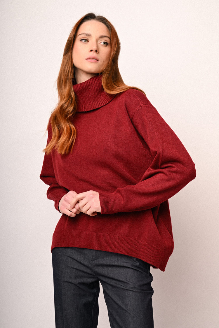 Oversized basic turtleneck