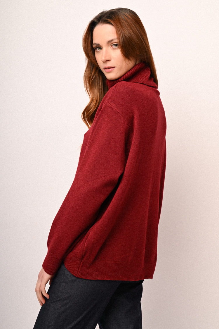 Oversized basic turtleneck