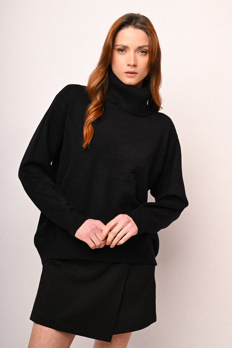 Oversized basic turtleneck