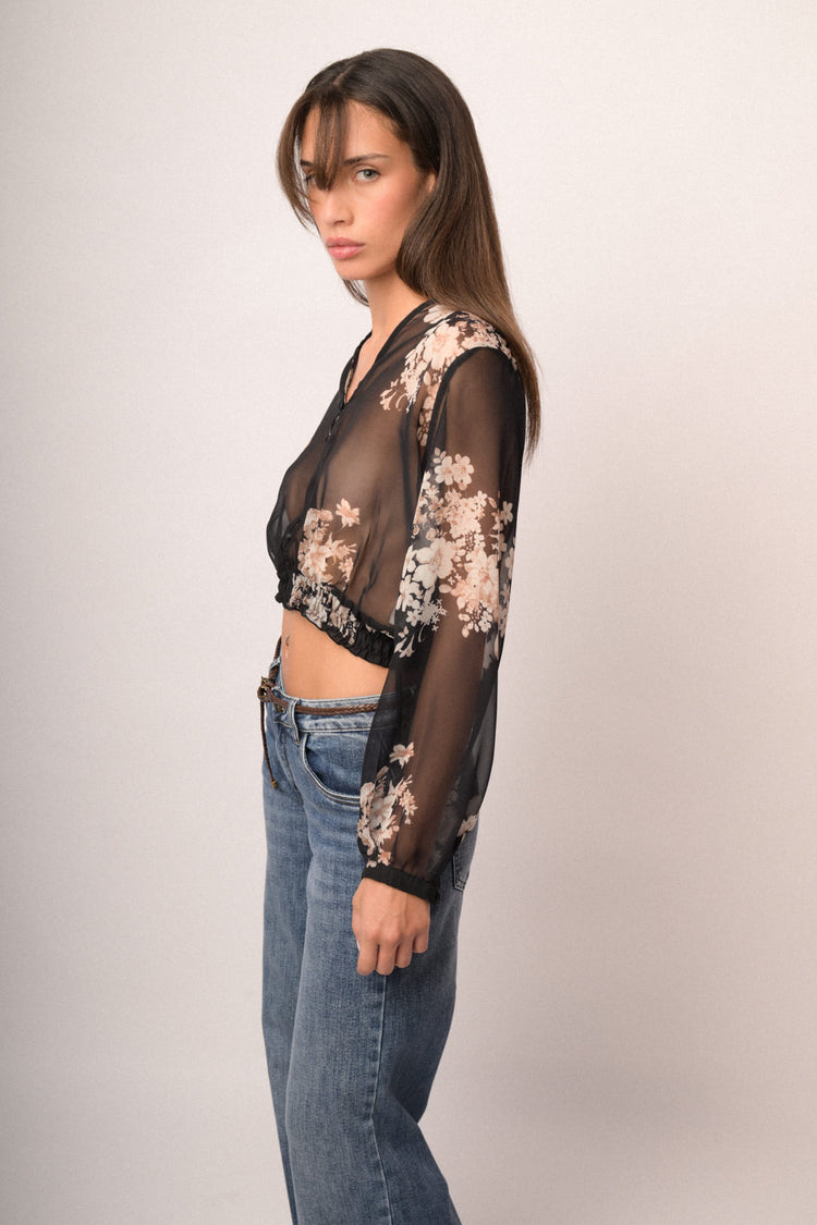 Casacca fantasia fiori
