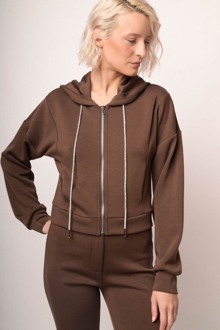 Maglia felpa con zip