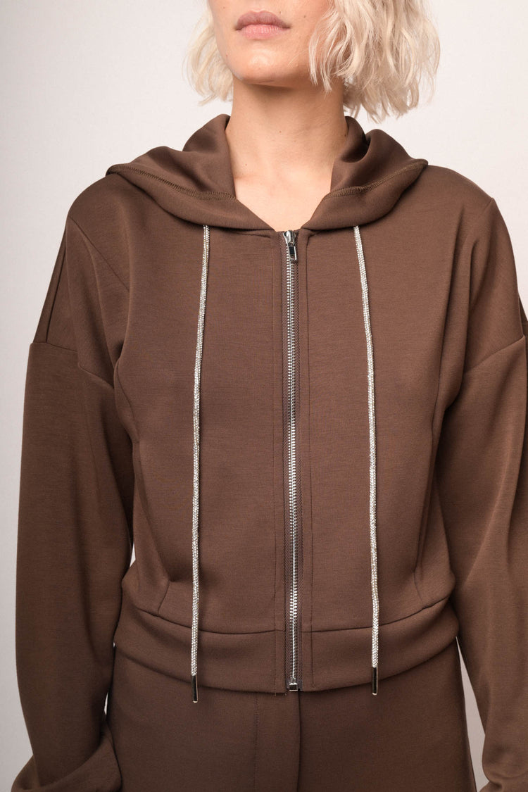 Maglia felpa con zip